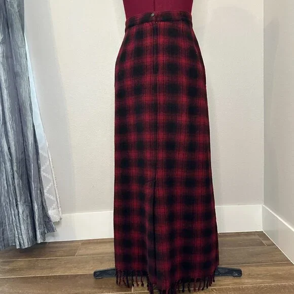 Telluride Clothing Co. Vintage Quality fully lined tartan plaid  Maxi skirt. - Picture 2 of 9